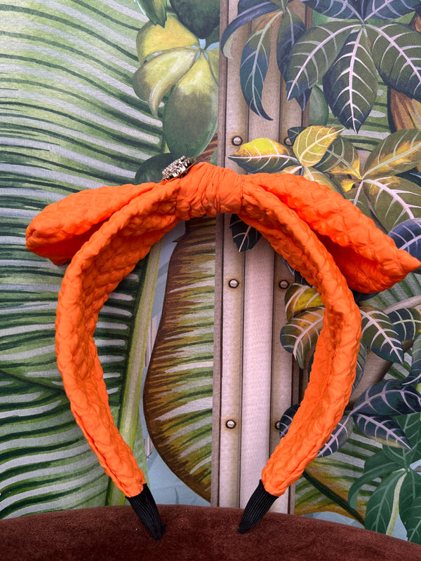 Repurposed Hairband CC orange