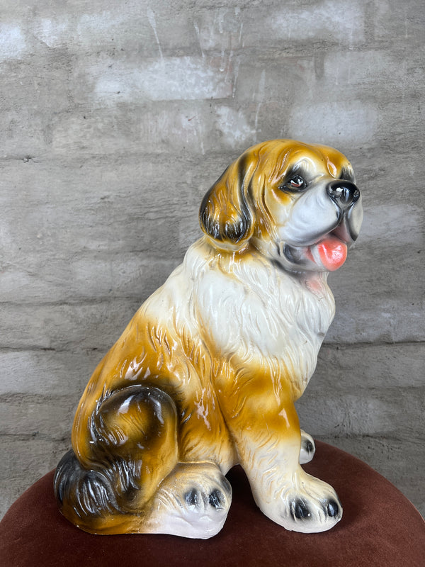 St Bernard porcelain dog