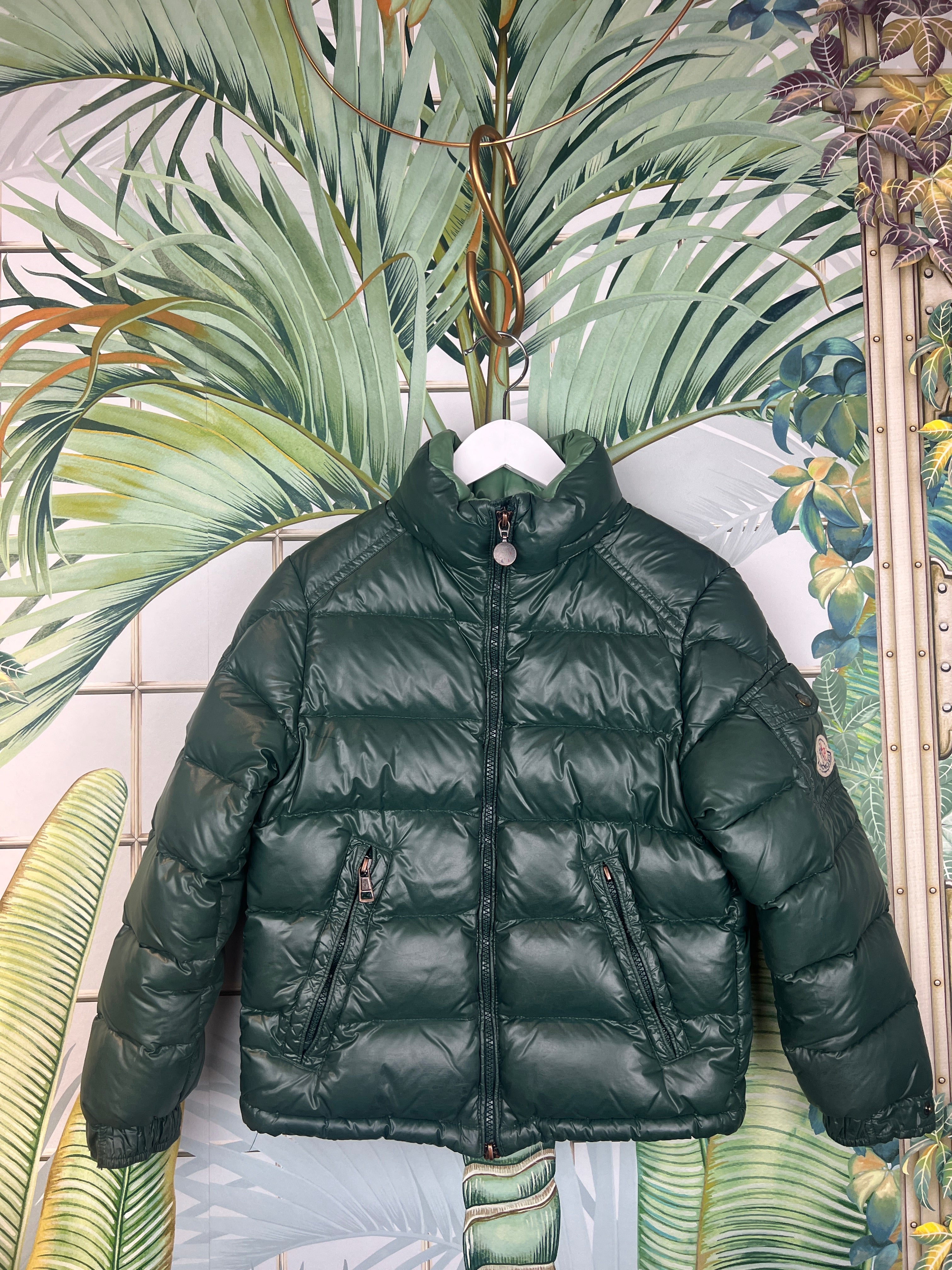 Moncler down jacket green
