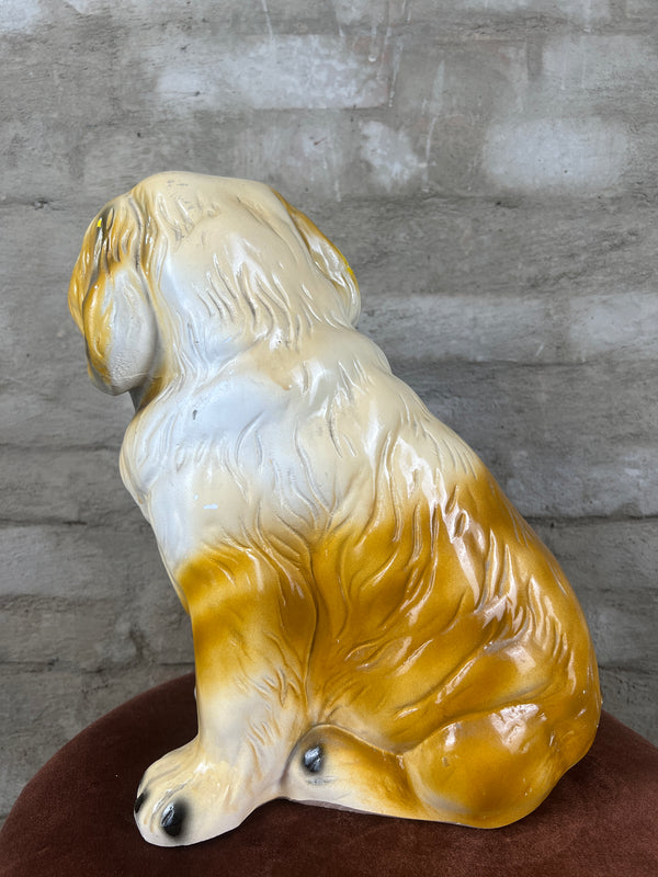 St Bernard porcelain dog