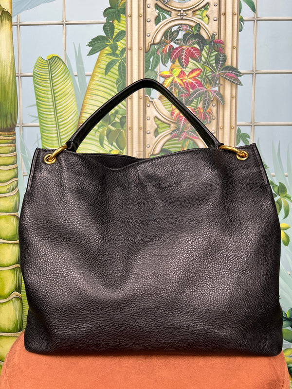 Prada Vitello Hobo phenix leather embossed bag