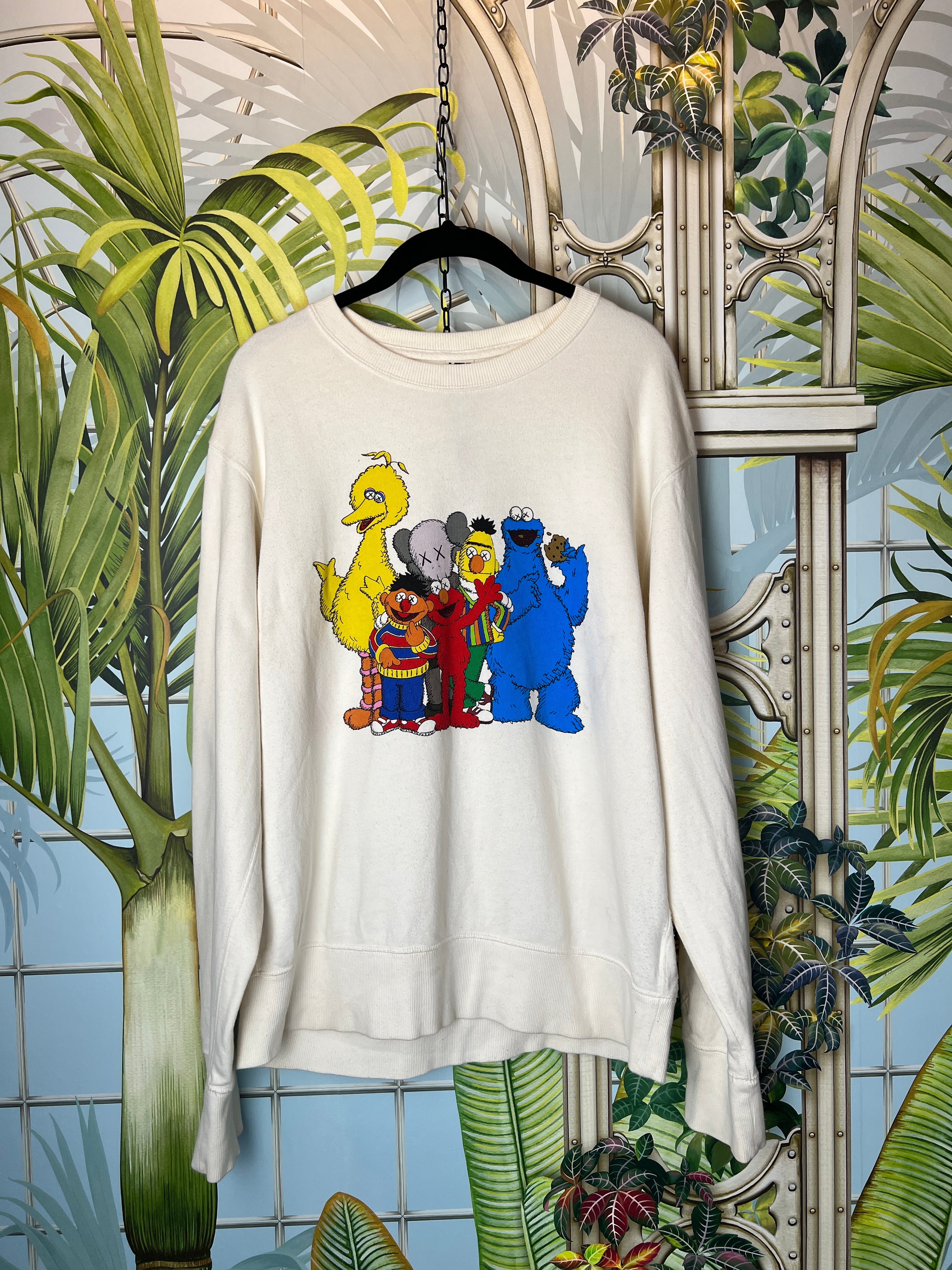 Kaws x Uniqlo x Sesame Street sweatshirt – A Piece Lux