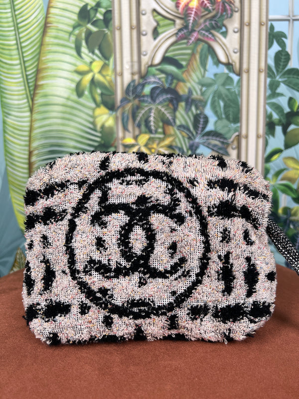 Chanel Terry fabric clutch