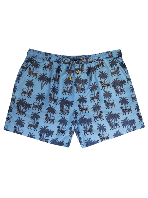ORTIGIA Gattopardo Blue swim shorts