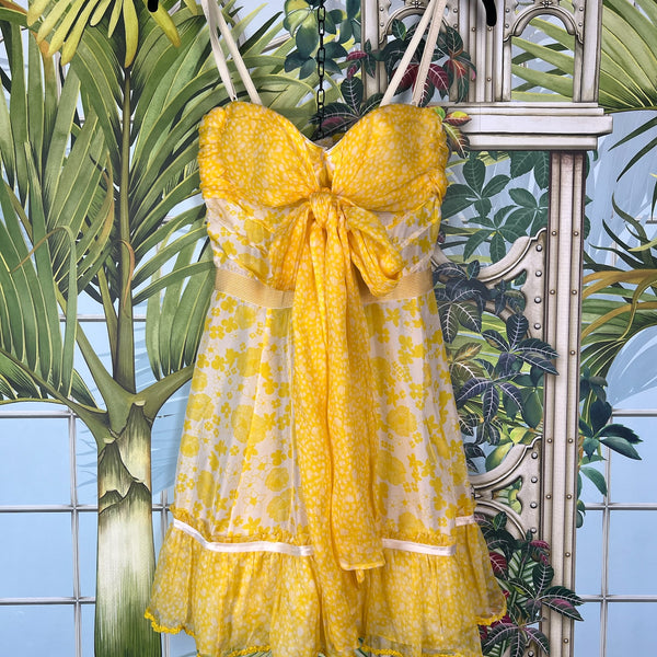 Dolce & Gabbana yellow flower dress – A Piece Lux