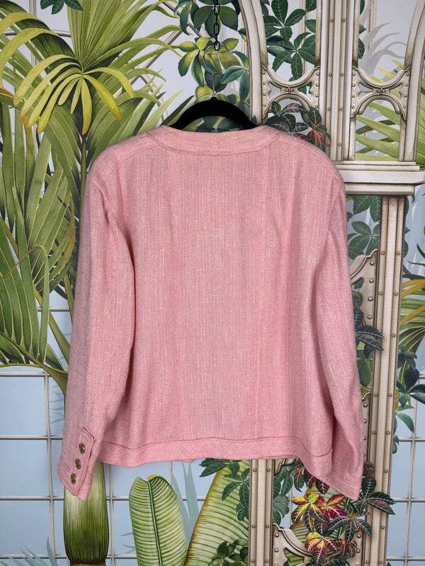 Chanel pink tweed set