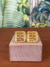 Givenchy gold clip earrings