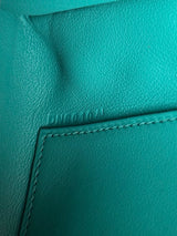 Hermés Kelly pochette vert verone swift gold plated