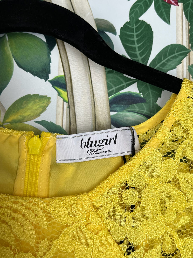 Blugirl yellow lace dress A Piece Lux Blugirl yellow lace dress A Piece Lux