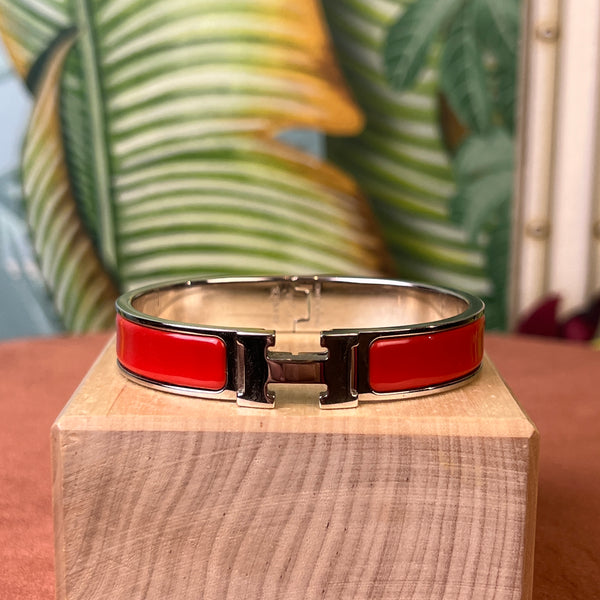 Hermes clearance red bracelet