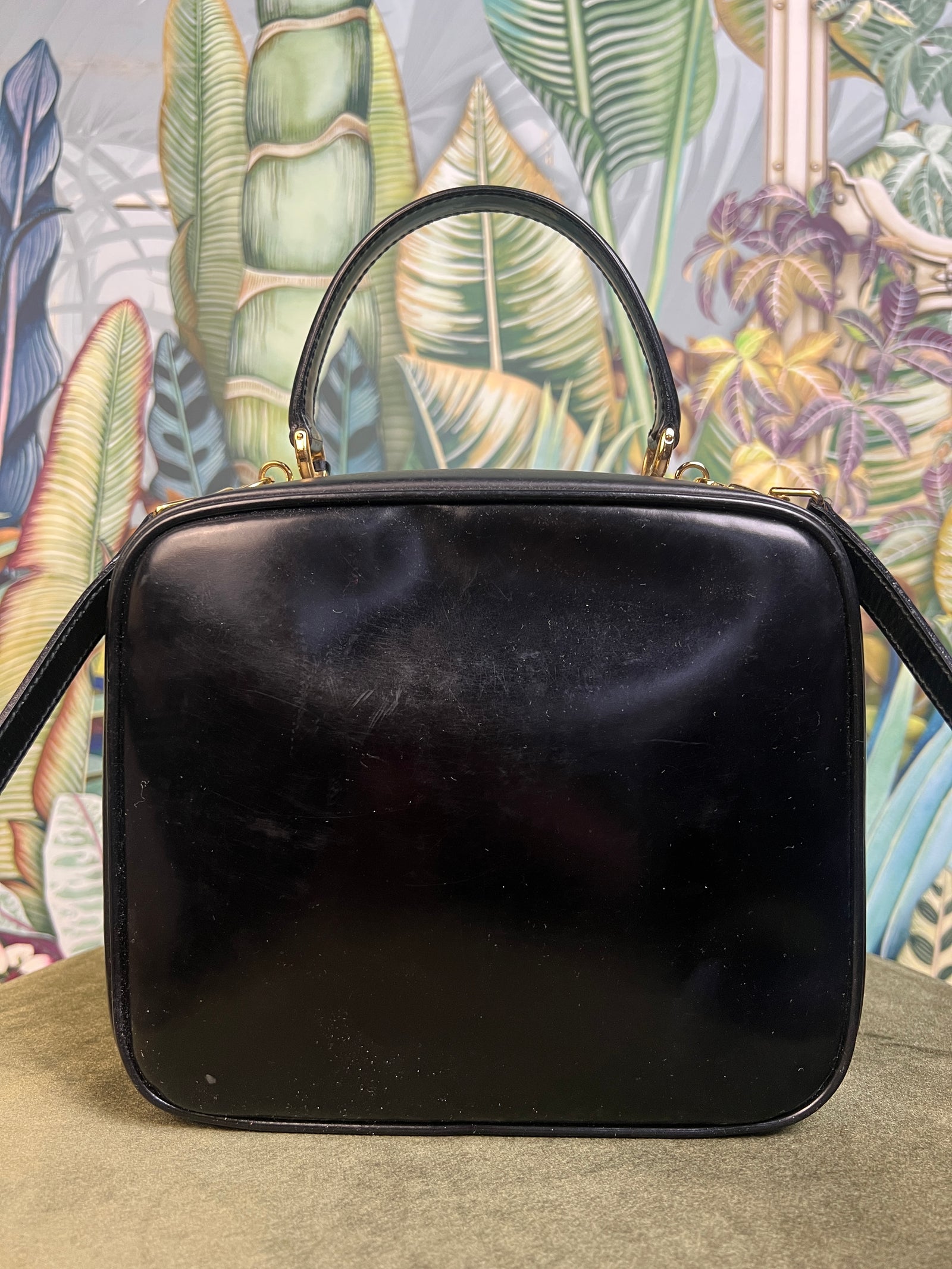 Gucci Box Patent Leather Bamboo bag – A Piece Lux