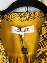 Diane von Furstenberg long yellow dress