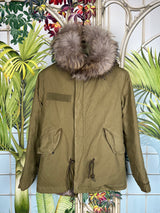 Mr&Mrs fur parka jacket green