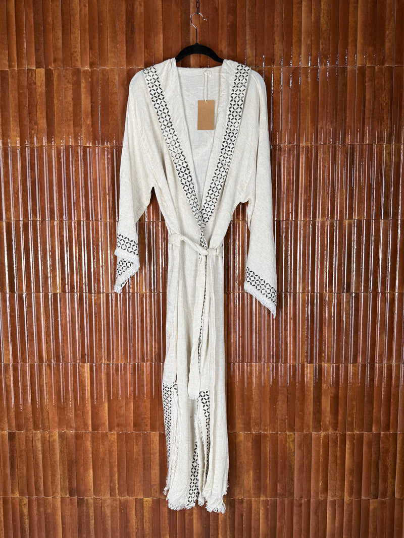 Amca linen mix kaftan Cybelle