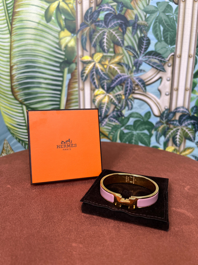 Hermés Clic H  Bracelet pink