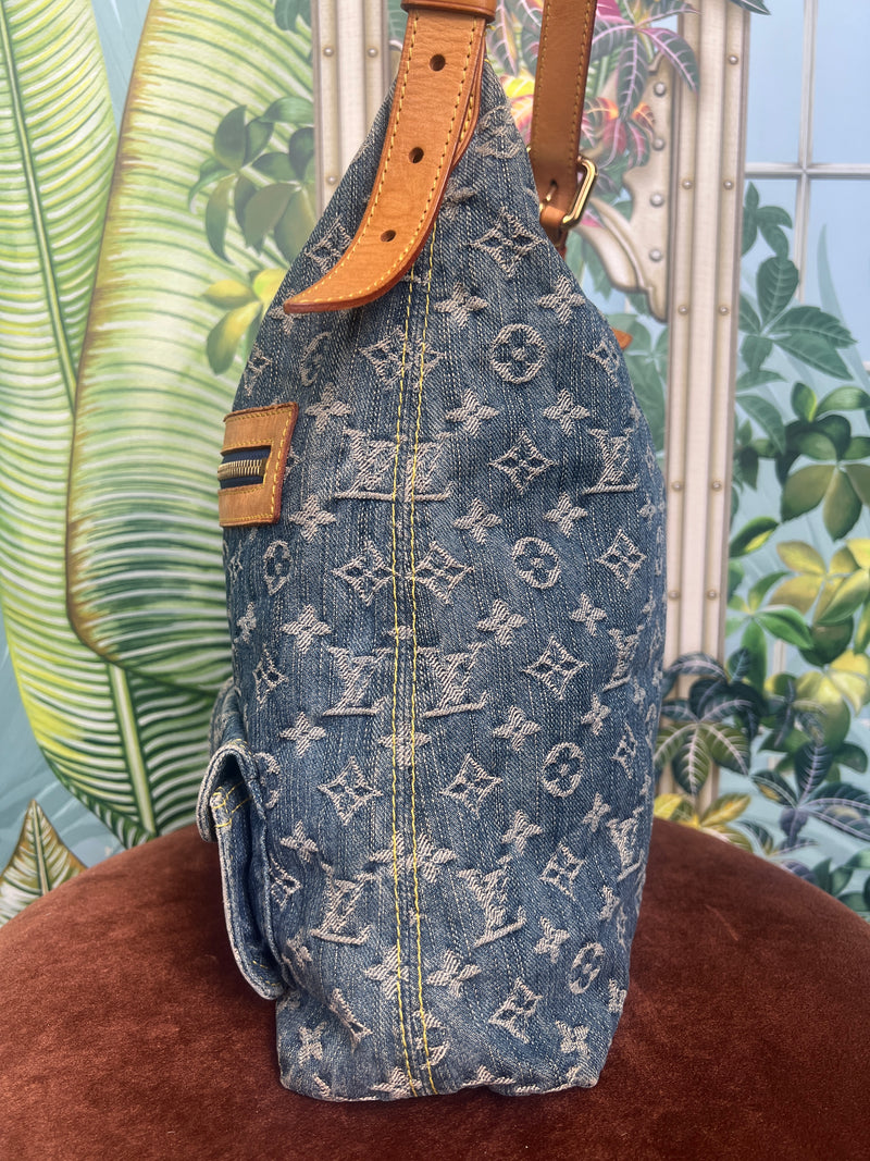 Louis Vuitton baggy denim bag GM