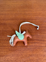 Hermès rodeo charm PM gold/ craie/ vert criquet