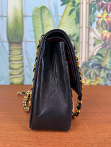 Chanel Double Flap Bag medium black/gold