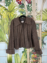Chanel Brown tweed jacket 1998 Fall Collection