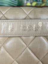 Chanel leather waist bag beige