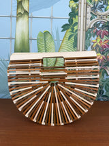 Cult Gaia ark ash multicolor small handbag