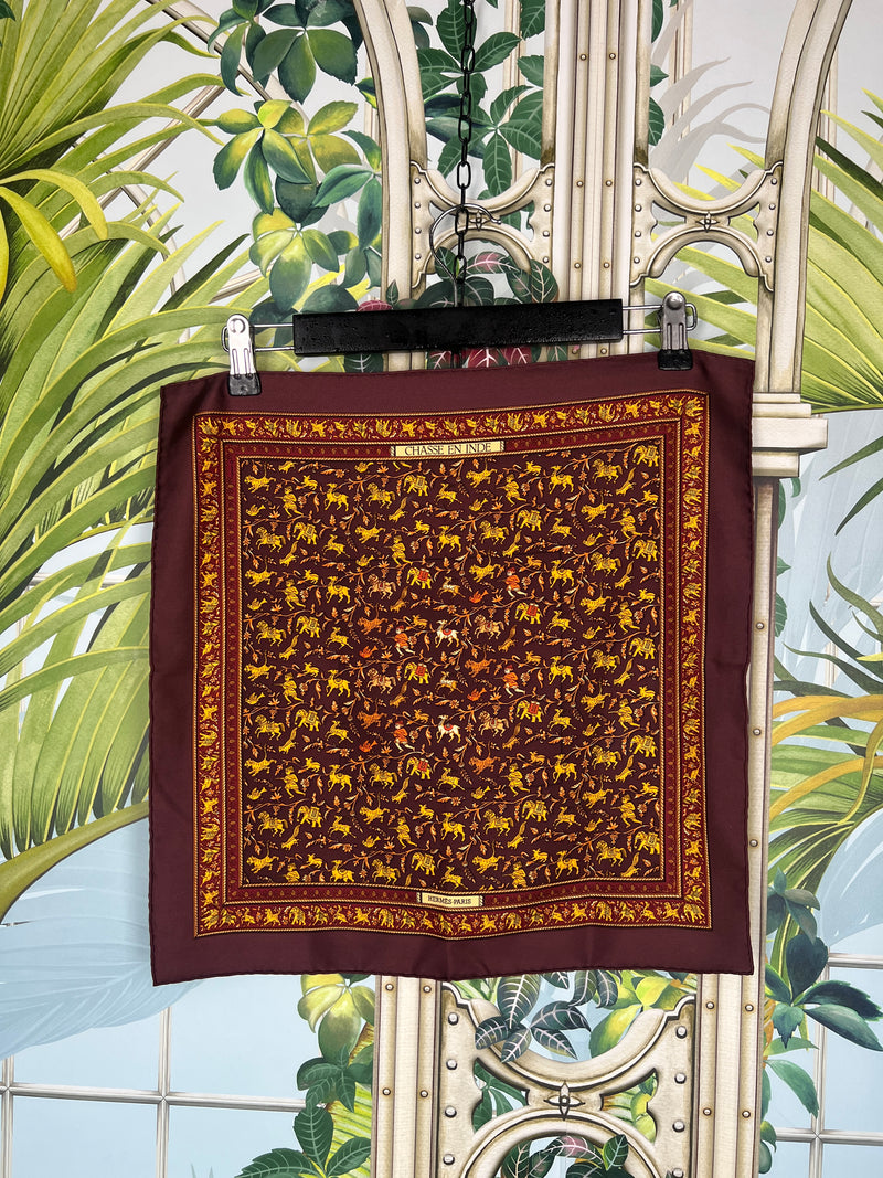 Hermés silk scarf 45 chosen en inde