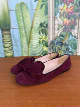 Prada flats suede purple