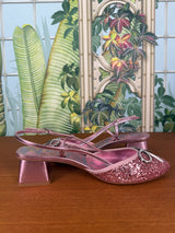 Sophia Webster Pirouette ballet low slingback baby pink/glitter