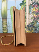 Chanel single vintage flap bag beige