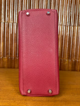 Hermès Kelly 28 Retourne Rouge Grenat Togo Palladium