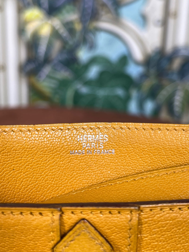 Hermés béarn wallet yellow