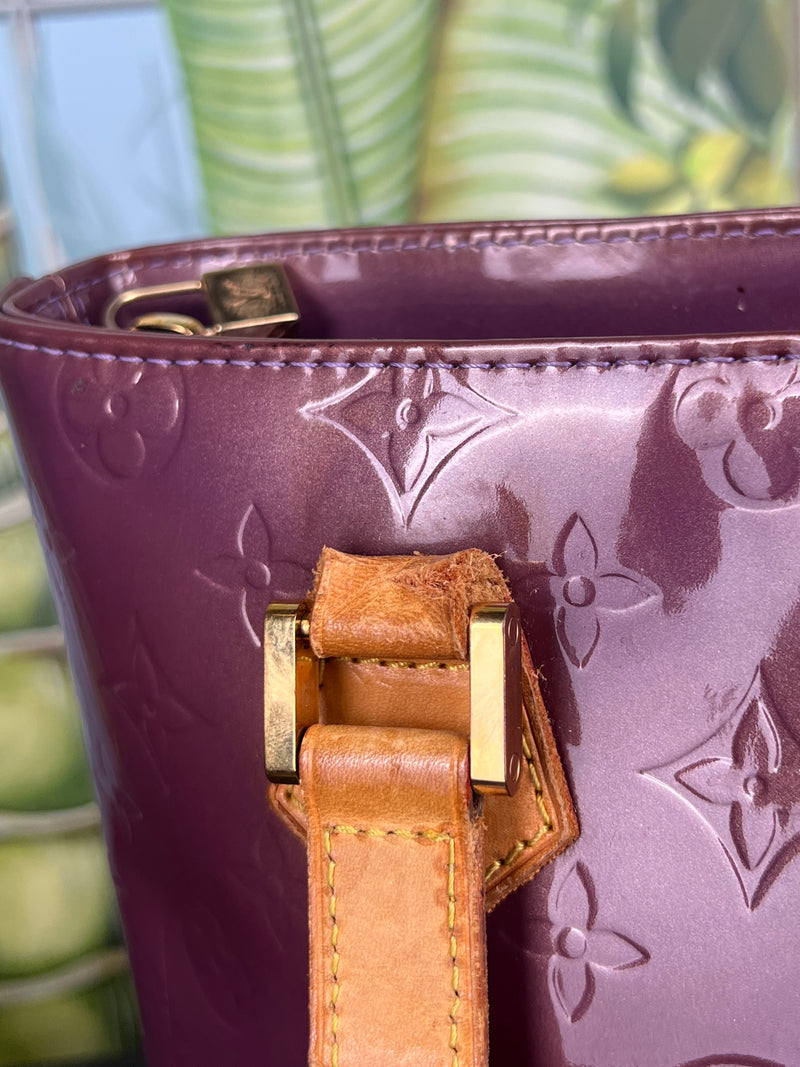 Louis Vuitton Houston Vernis purple bag