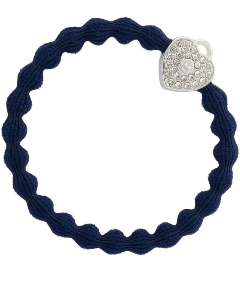 By Eloise Silver Heart Lock navy