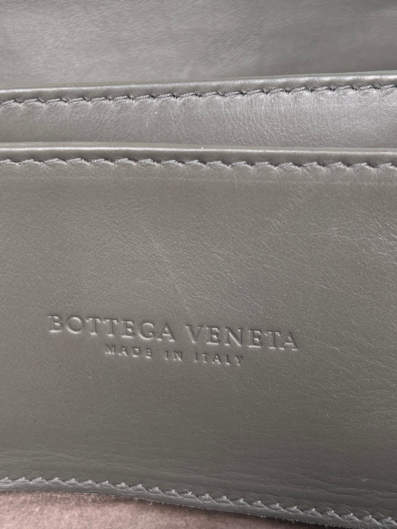 Bottega Veneta intrecciato roma bag grey