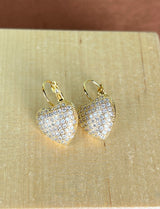 Swarovski earrings heart