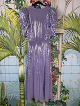 Rotate Sierna purple glitter dress