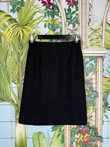 Chanel tweed set dark blue Fall 1996 fall collection