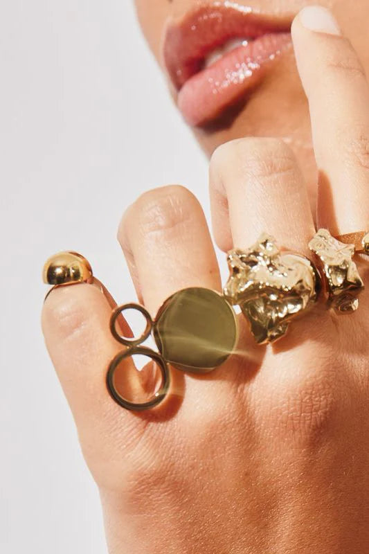 Sägen Luna Golden Nova ring