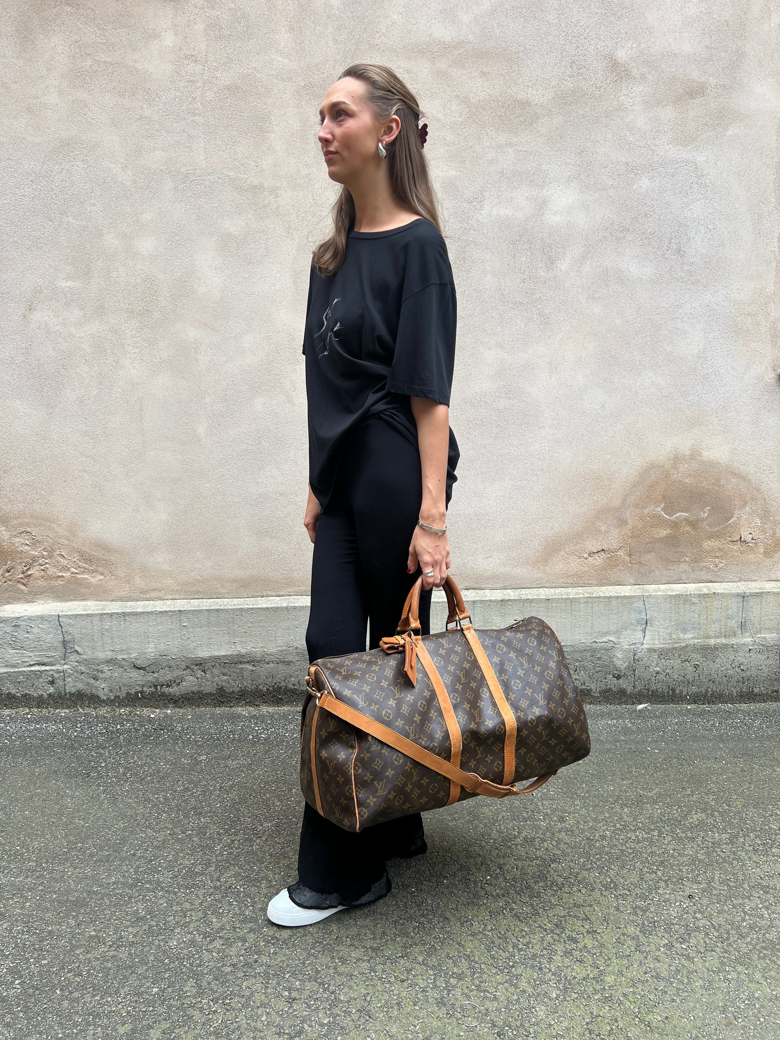 Lv Keepall 45 Outfit Louis Vuitton Keepall 55 Monogram – A Piece Lux