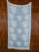 Amca towel corallium blue