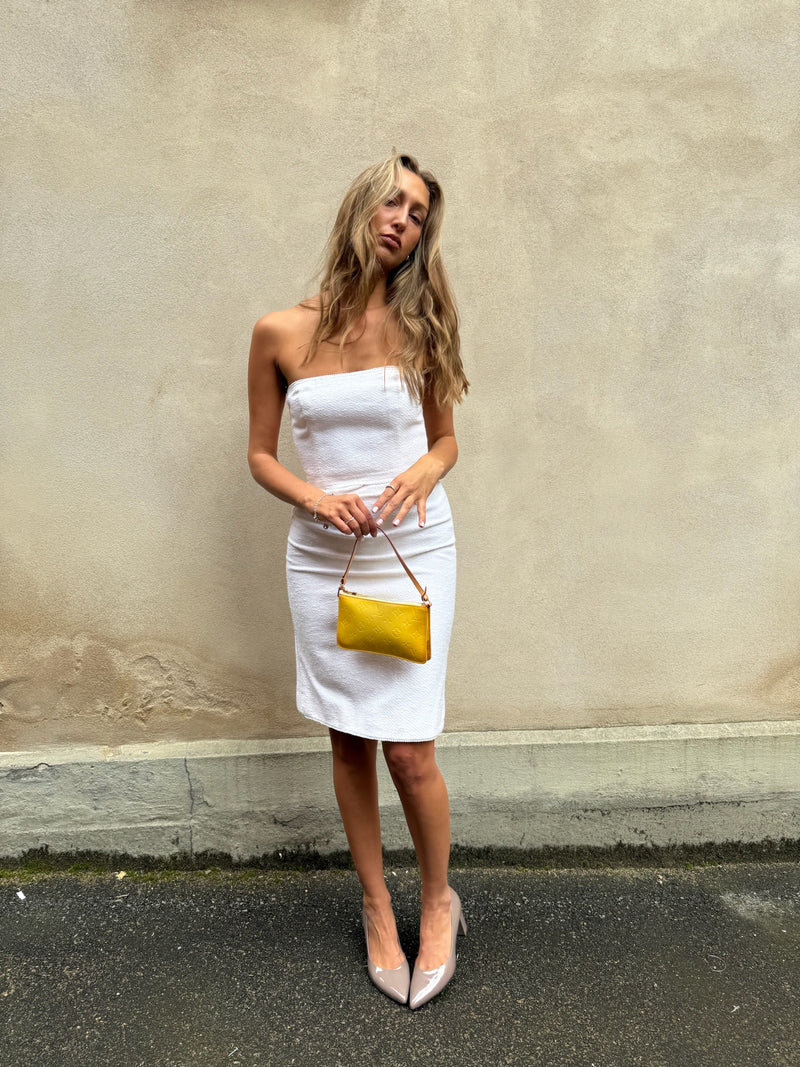 Louis Vuitton monogram vernis Lexington accessory pouch bag yellow