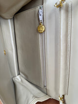 Chanel single vintage flap bag beige