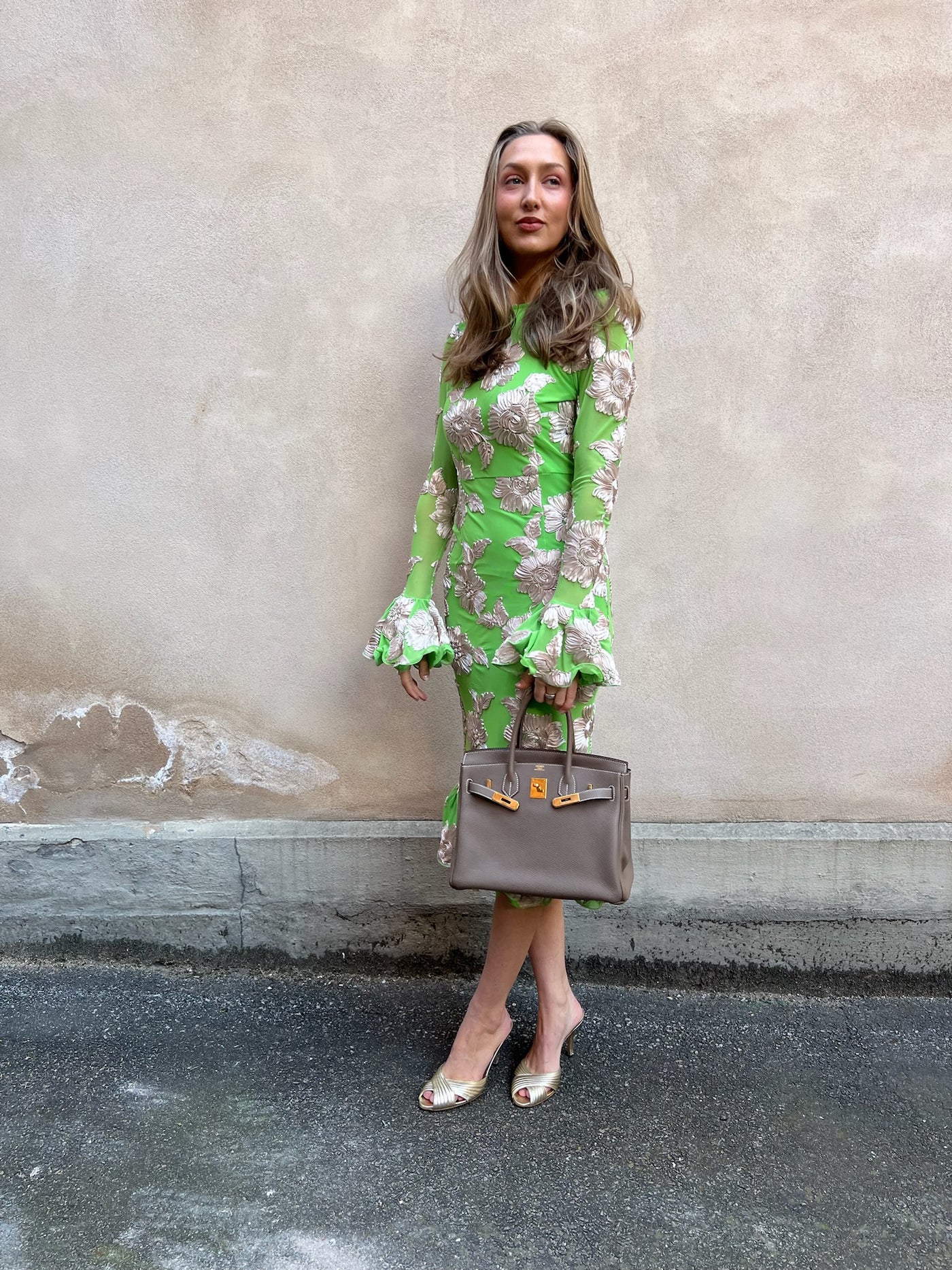 Rotate dress green – A Piece Lux
