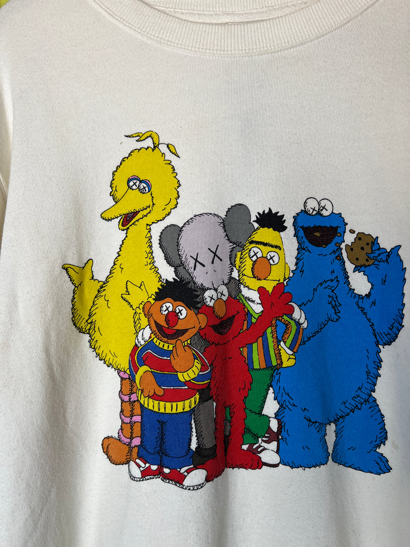 Kaws x Uniqlo x Sesame Street sweatshirt