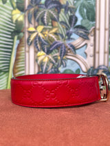 Gucci  interlocking G red belt