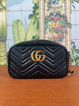 Gucci marmont small camera bag black