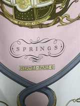 Hermés silk scarf pink