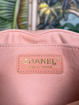 Chanel flap bag denim pink coco