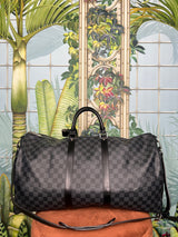 Louis Vuitton keepall 55 bandouliere damier black