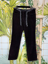 Chanel vintage navy velvet pants 2002's Winter collection